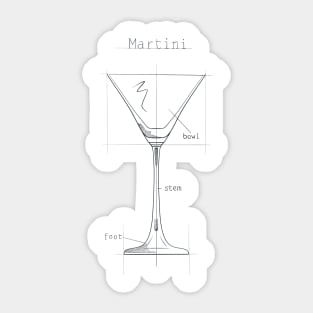 Martini Sticker